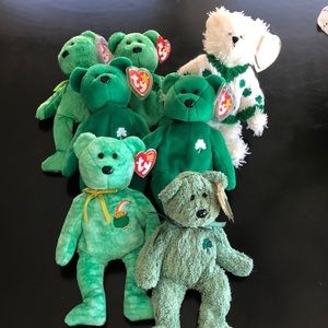 Beanie Baby Saint Patrick’s Day Bear Bundle